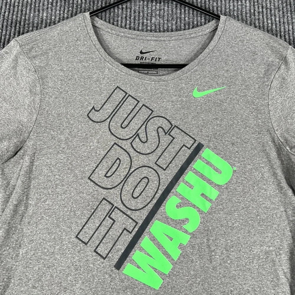 Washington University WASH U Shirt Womens Nike Medium Gray Short Sleeve NCAA
